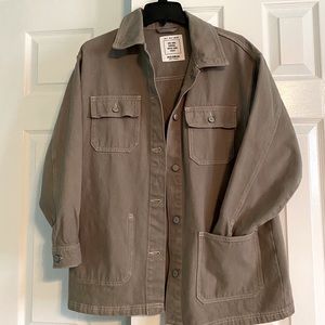 Pull&Bear Asymmetrical Denim Jacket